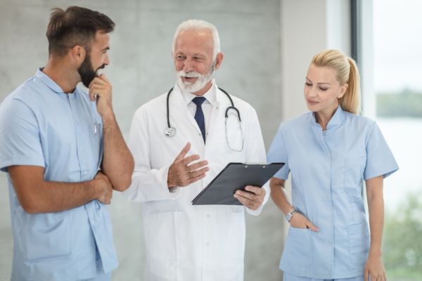 Healthcare team reviewing contract nursing options in Sacramento