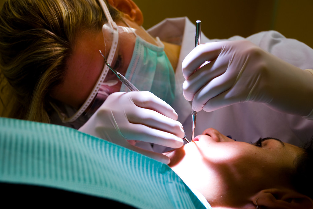 Close-up of a dental cleaning representing dental hygienist work in Sacramento