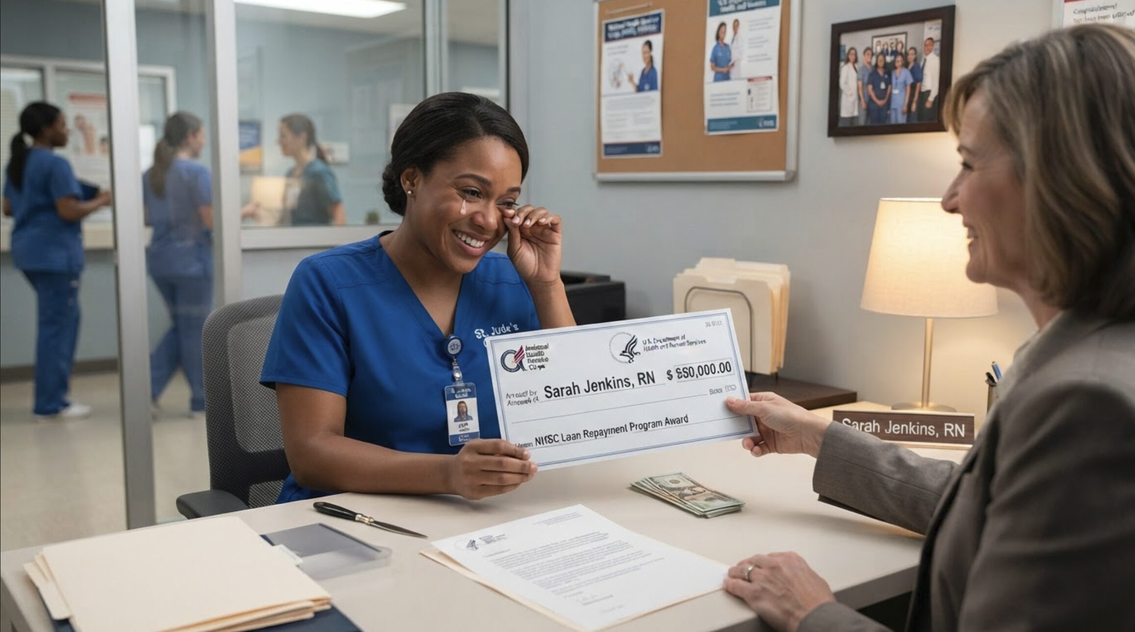 Healthcare clinician receiving NHSC loan repayment in California