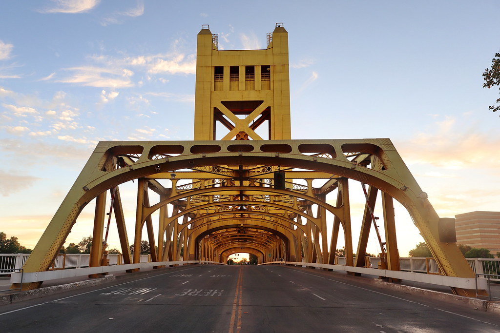 Tower Bridge in Sacramento, California